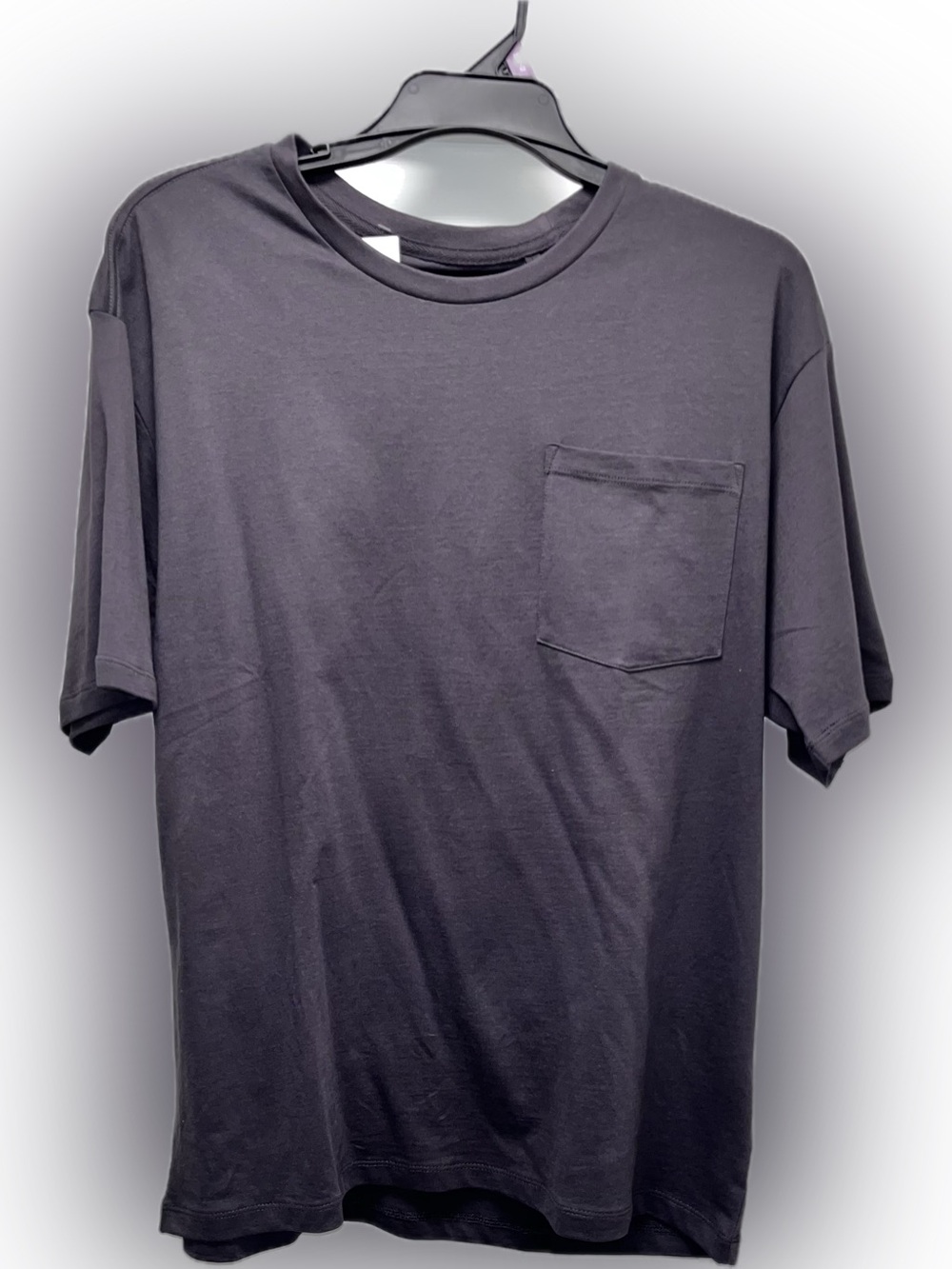 Men's Pocket T-Shirt in Charcoal Gray - Classic Crew Neck Kenneth Cole New York